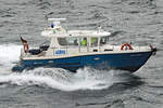 Polizeiboot STÖR im Einsatz auf der Kieler Förde.