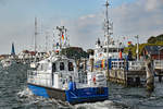 Polizeiboot HABICHT im Hafen von Lübeck-Travemünde.