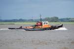 Der Schlepper Atlas auf der Elbe aufgenommen vom Fhranleger Lhe am 05.09.09