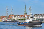 Schlepper ARGUS im Hafen von Lübeck-Travemünde.