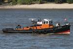 Schlepper ATLAS (ENI 05106540); Datum: 08.05.2026; Aufnahmeort: Elbe/Hafen Hamburg, Deutschland.
