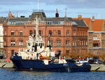 Der 33m lange Schlepper FREJA am 20.10.22 in Ystad