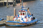 Schlepper FAIRPLAY IX (IMO 9725093) am 02.09.2022 beim Schlepper-Ponton Neumühlen in Hamburg