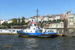 FAIRPLAY 94 (IMO 9763253) am 15.9.2023, Hamburg, Elbe, Liegeplatz Schlepperponton St. Pauli /
Ex-Name: BUGSIER 22 /
Hafenassistenz- und Küstenschlepper / Damen ASD 2411 /  brz 270 / Lüa 24,47 m, B 11,33 m, Tg 5,5 m /  1 Diesel, Caterpillar 3516C, ges. 4.200 kW, 5.710 PS, 2 Ruderpropeller, Rolls-Royce RRUS255 fp, Pfahlzug 72 t / gebaut 2016 bei Damen Shipyard, Netherland (Haiphong, Vietnam)  / Flagge Deutschland, Heimathafen Hamburg /
