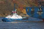Schlepper FAIRPLAY-96 (IMO 9964053); Eigner/Betreiber: Fairplay; Datum: 06.11.2025; Aufnahmeort: Elbe/Hafen Hamburg, Deutschland