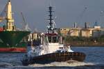 Schlepper FAIRPLAY-95 (IMO 9964041); Eigner/Betreiber: Fairplay; Datum: 08.08.2025; Aufnahmeort: Elbe/Hafen Hamburg, Deutschland.