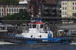 Schlepper FAIRPLAY-94 (IMO 9763253); Eigner/Betreiber: Fairplay; Datum: 11.08.2025; Aufnahmeort: Elbe/Hafen Hamburg, Deutschland.