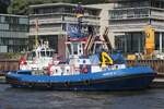 Schlepper FAIRPLAY XI (IMO 9725108); Eigner/Betreiber: Fairplay; Datum: 10.08.2025; Aufnahmeort: Elbe/Hafen Hamburg, Deutschland.