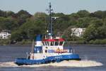 Schlepper FAIRPLAY-54 (IMO 9021112); Datum: 08.05.2026; Aufnahmeort: Elbe/Hafen Hamburg, Deutschland.