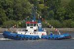 Schlepper FAIRPLAY-57 (IMO 9036246); Datum: 08.05.2026; Aufnahmeort: Elbe/Hafen Hamburg, Deutschland.