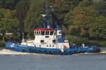 Schlepper FAIRPLAY-57 (IMO 9036246); Datum: 12.08.2026; Aufnahmeort: Elbe/Hafen Hamburg, Deutschland.