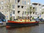 Alte Schlepper LAUERWERSMEER fotografiert in Leiden, Niederlande am 20-04-2008.