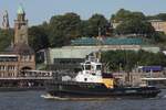 Schlepper MICHEL (IMO 9689081); Datum: 11.08.2025; Aufnahmeort: Elbe/Hafen Hamburg, Deutschland.