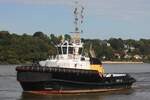 Schlepper MICHEL (IMO 9689081); Datum: 07.09.2026; Aufnahmeort: Elbe/Hafen Hamburg, Deutschland.