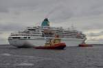 Die Amadea verlässt am 20.06.2012 den Hafen von Kemi.