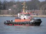 Hamburg i Mrz 05 - BUGSIER 18 wartet (auf den Frhling?).