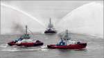 Schlepperballett während der Sail 2015 Bremerhaven. 14.08.2015