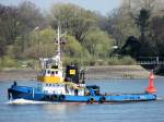 Schlepper PIETER aus Den Helder auf der Elbe. Es scheint sich da um ein historisches Fahrzeug zu handeln.(23.4.08)