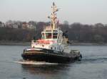 15.4.03 Elbe, Schlepper MICHEL(Petersen u Alpers), Hhe Finkenwerder.