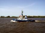 Schlepper Fairplay IV mit Heimathafen Stettin am 29.05.08 bei Ziegenort auf dem Weg nach Stettin