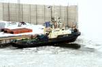 Schlepper JUPITER aus Tallin am 07.03.2009 im neuen Hafen Helsinki - Vuosaari; Flagge Estland, L 30 m, B 10 m, Bj. 2003 in Nikolayev Ukraine, IMO Nr. 9287431
