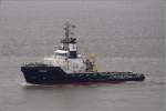 Die 2004 gebaute PRIMUS (IMO 9321287) am 19.12.2009 auf der Weser bei Bremerhaven. Sie ist 49 m lang, 14 m breit, hat eine GT von 1262 und gehrt zur Flotte der Harms Bergung. Die beiden Maschinen leisten je 2970 kw und verhelfen dem Schlepper zu einem Pfahlzug von 104 t. Heimathafen ist St. John's (Antigua and Barbuda).
