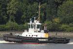 Schlepper PETER; Aufnahmeort: Elbe/Hafen Hamburg, Deutschland; Datum: 19.07.2025; Info: (IMO: 9445863) Das Bild zeigt die PETER auf Höhe Bubendey Ufer.