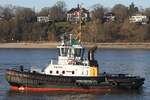 Schlepper PETER (IMO 9445863); Datum: 25.02.2026; Aufnahmeort: Elbe/Hafen Hamburg, Deutschland.