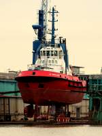 Der Schlepper RT Innovation am 10.02.2014 im Hafen von Bremerhaven im Dock.