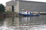 Schubschlepper Rocinante auf dem EHK in Genthin bei Wasserbauarbeiten am 16.10.2014