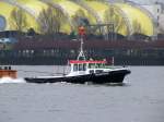 Schlepper Richard Kranz (04801680) am 13.01.2015 auf der Norderelbe im Hafen HH zu Tal.