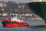 Schlepper RT ZOE; Eigner/Betreiber: Kotug; Aufnahmeort: Elbe/Hafen Hamburg, Deutschland; Datum: 06.03.2014; Info: (IMO 9333888) Rotor-Schlepper / BRZ 343 / Lüa 27,7 m, B 11,2 m, Tg 5,8 m / 3