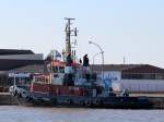 Der Schlepper Stier am 20.03.2014 im Fischereihafen von Bremerhaven.