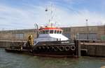 Der Schlepper  Sea Alfa  am 17.06.14 im Hafen von Rostock.