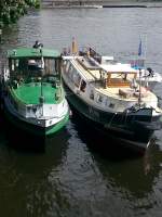 Schlepper  Svenja  und Barkasse  Sylvia  im Historischen Hafen