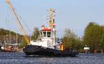 Auf dem Weg zum Einsatz - Schlepper  Stein  IMO 9241243 Kiel an der Schleuse Kiel - Holtenau, 08.05.2017