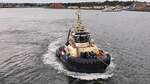 Schlepper SVITZER TYNE IMO 9714111 am 29.07.26 im Port of Tyne im englischen Newcastle.