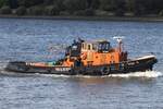 Schlepper SCHLEPPKO 16 (ENI 05106670); Eigner/Betreiber: Meyrose; Datum: 18.09.2026; Aufnahmeort: Elbe/Hafen Hamburg, Deutschland.