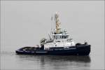 Der 2008 gebaute Schlepper TRITON (IMO 9451537) ist am 19.10.2015 auf der Weser Höhe Bremerhaven unterwegs. Länge: 32,03 m, Breite: 11,60 m, Tiefgang: 4,30 m, Maschinenleistung: 3.800 kw. Heimathafen ist IJmuiden (Niederlande).