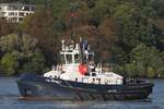 Schlepper VB SPIRIT (IMO 9597355); Eigner/Betreiber: Boluda - L&R; Datum: 19.09.2025; Aufnahmeort: Elbe/Hafen Hamburg, Deutschland.