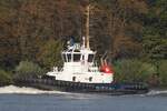 Schlepper VB PERFECT (IMO 9684756); Eigner/Betreiber: Boluda/L&R; Datum: 19.09.2025; Aufnahmeort: Elbe/Hafen Hamburg, Deutschland.