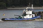 Schlepper und Schuber VINCENT (ENI 06002741); Eigner/Betreiber: Walter Lauk; Datum: 23.09.2025; Aufnahmeort: Elbe/Hafen Hamburg, Deutschland.