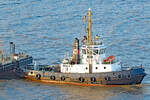 Schlepper WULF 5 (IMO 8912209) am 02.09.2022 auf der Elbe