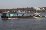 Schlepper und Schuber WULF 4 (IMO 9639737); Datum: 09.03.2026; Aufnahmeort: Elbe/Hafen Hamburg, Deutschland.