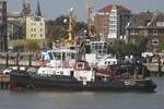 Schlepper WULF 10 (IMO 9432983); Datum: 15.09.2026; Aufnahmeort: Elbe/Cuxhaven, Deutschland.