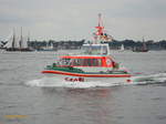 BOTTSAND am 19.6.2012, Kieler Förde /    Seenotrettungsboot der 8,5 m-Klasse / Lüa 8,52 m, B 3,12 m, Tg 0,93 m / 1 Diesel, 162 Kw  (220 PS) / 1994 bei Fassmer, Berne / 2014