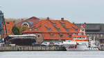 SAR-Schiff FELIX SAND am 10.11.2022 im Hafen von Neustadt / Holsten.