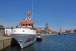 SAR-Boot der DGzRS FELIX SAND am 15.07.2023 im Hafen von Neustadt / Holstein