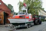 Seenotrettungsboot 'HECHT' der DGzRS, hier in Zinnowitz- Stadt am 08.08.2015.
