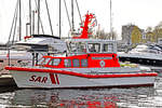 SAR-Boot HENRICH WUPPESAHL am 28.4.2021 im Hafen von Neustadt / Holstein